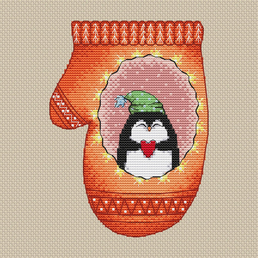 With love, Pinguin! - PDF Cross Stitch Pattern - Wizardi