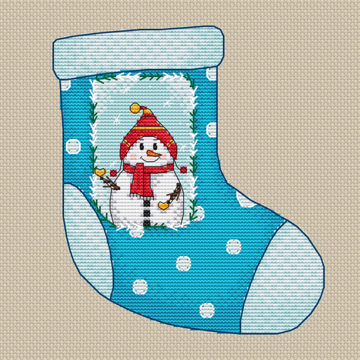 With love, Snowman! - PDF Cross Stitch Pattern - Wizardi
