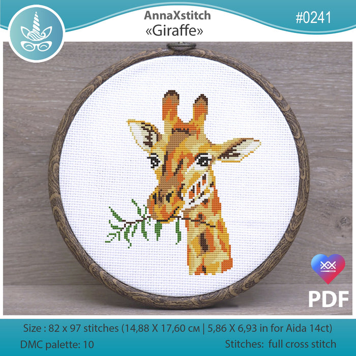 Giraffe - PDF Cross Stitch Pattern