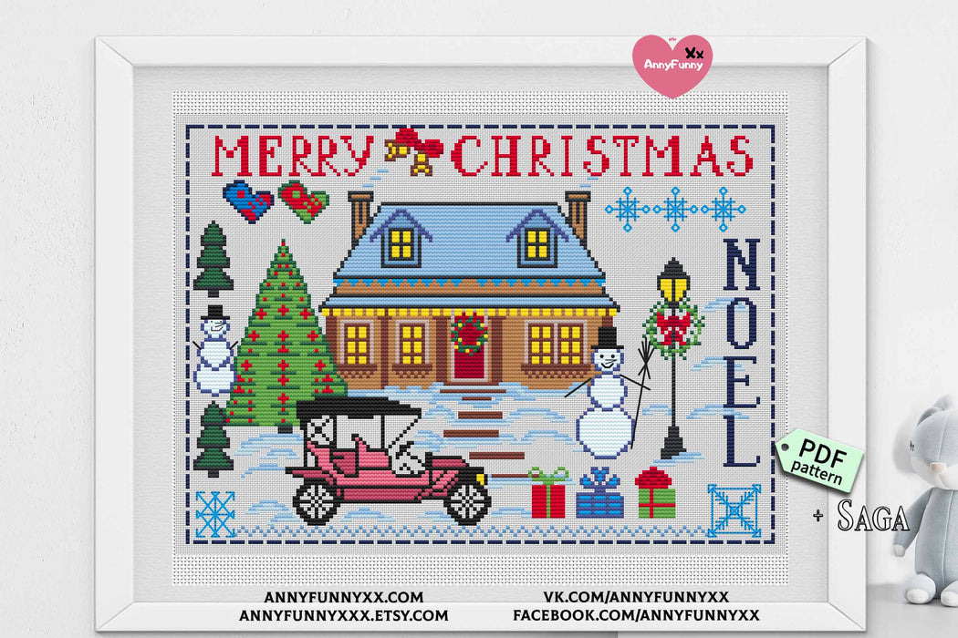 Primitive. Christmas 2 - PDF Cross Stitch Pattern