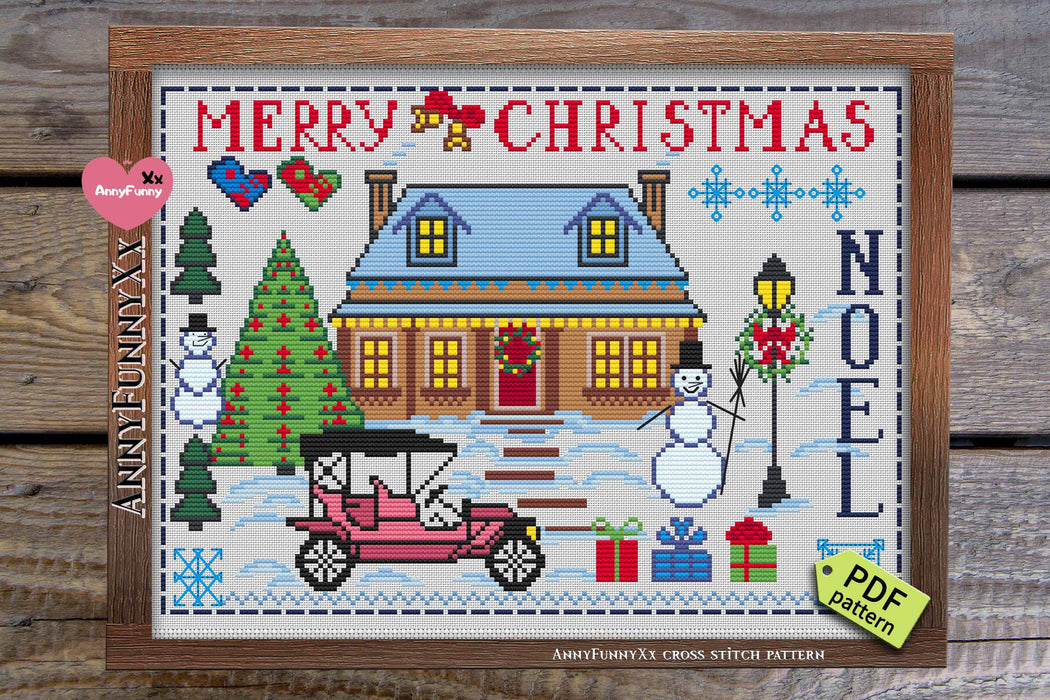 Primitive. Christmas 2 - PDF Cross Stitch Pattern