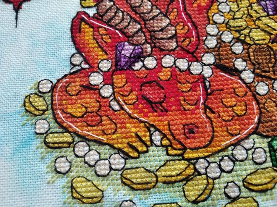 Dragon's Treasury - PDF Cross Stitch Pattern