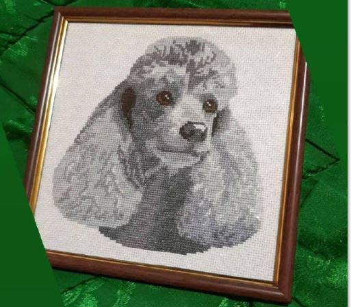 Silver Poodle - PDF Cross Stitch Pattern