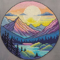 Mountain Lake - PDF Cross Stitch Pattern