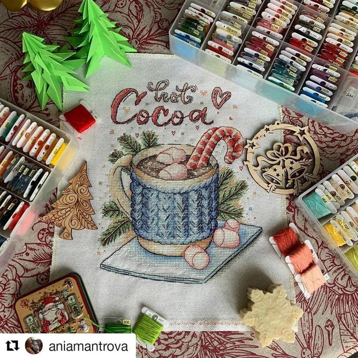 Hot Cocoa - PDF Cross Stitch Pattern