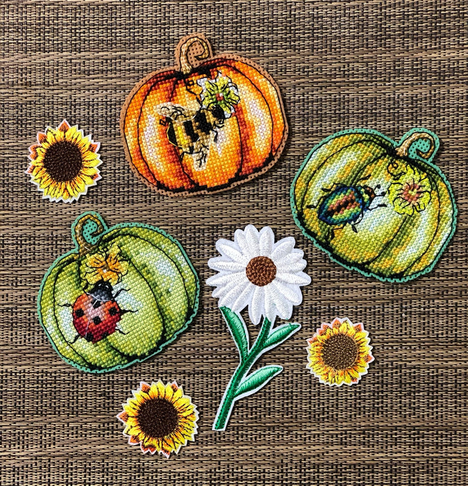 Pumpkin. Bronze beetle - PDF Cross Stitch Pattern