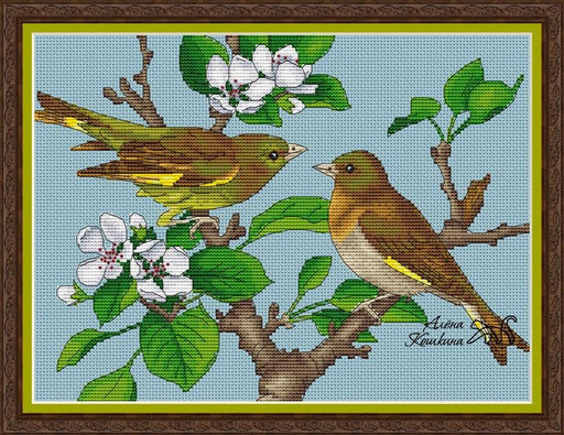 Yellow Wagtail - PDF Cross Stitch Pattern - Wizardi