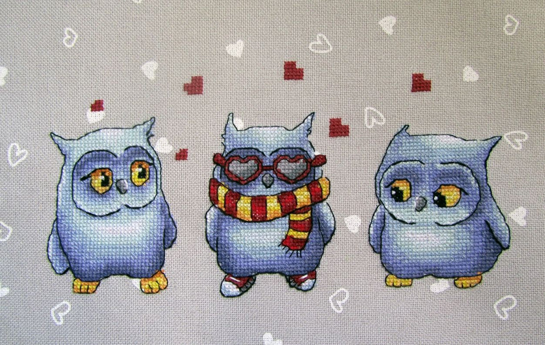 Owls in love - PDF Cross Stitch Pattern