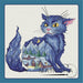 Yule cat - PDF Cross Stitch Pattern - Wizardi