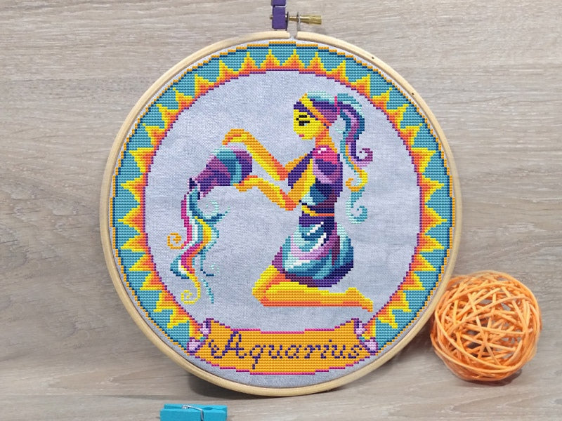 Aquarius - PDF Cross Stitch Pattern