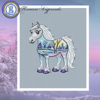 A Horse. February - PDF Cross Stitch Pattern