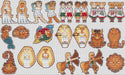 Zodiac signs gingerbreads - PDF Cross Stitch Pattern - Wizardi