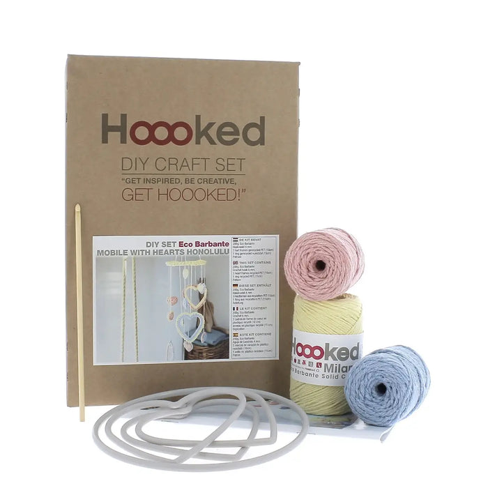 DIY Crochet Kit  Mobile with Hearts Honolulu Popcorn PAK298-400