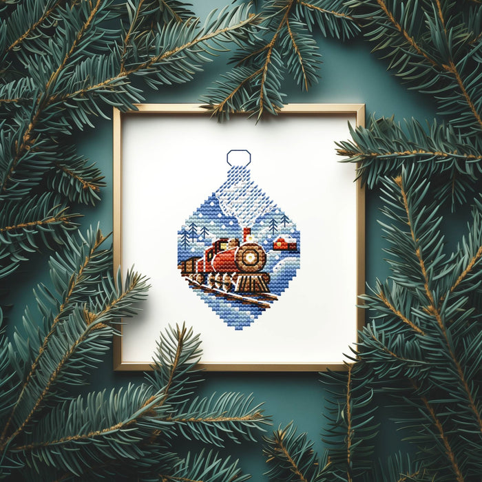 Christmas Train - PDF Cross Stitch Pattern