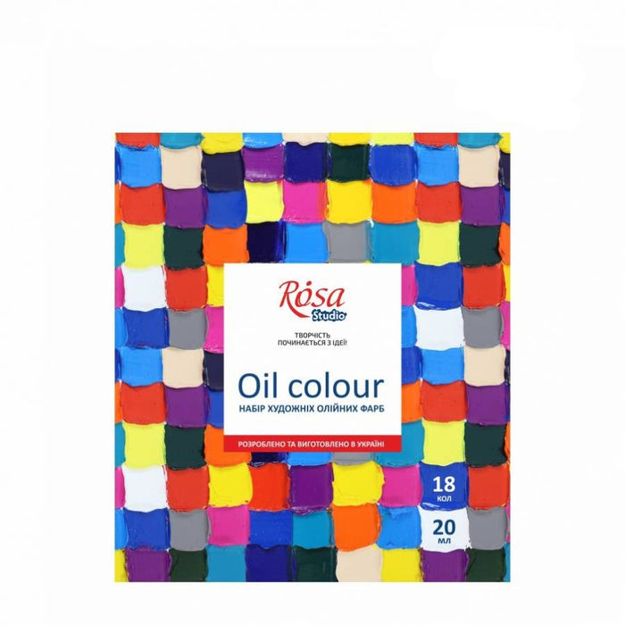 Rosa Studio Oil Paint Set 18 colors (0.68 oz each)