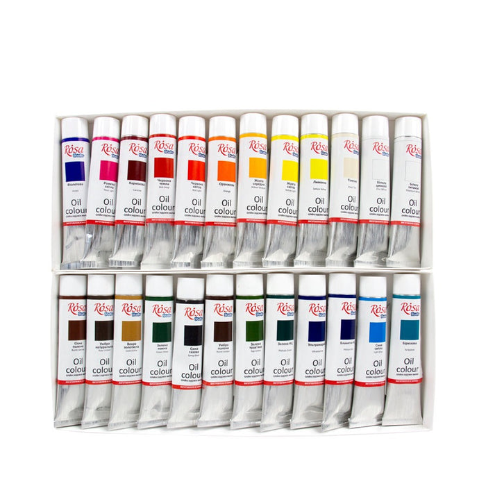 Rosa Studio Oil Paint Set 24 colors (0.68 oz each)