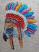 Amerindian Eagle (lilac) - PDF Counted Cross Stitch Pattern - Wizardi
