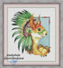 Amerindian Squirrel - PDF Counted Cross Stitch Pattern - Wizardi
