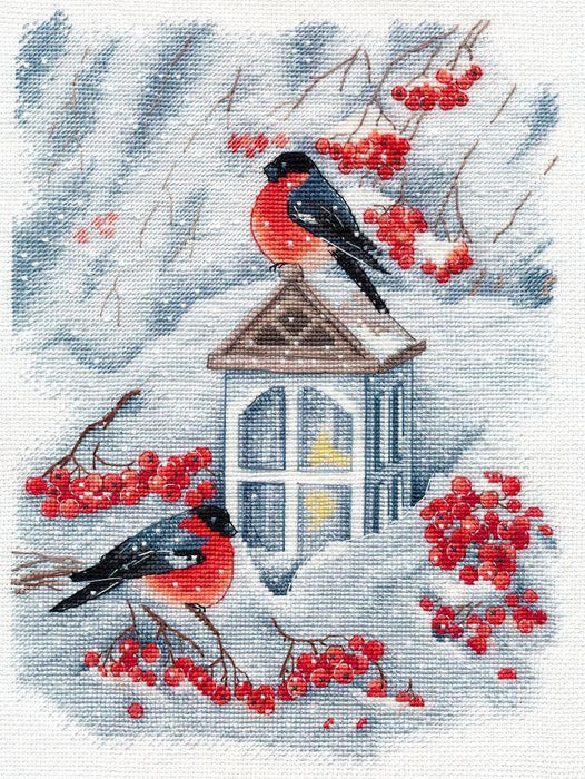 And it`s snowing, Christmas 1415 Counted Cross Stitch Kit - Wizardi