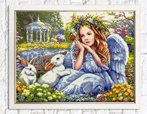 Angel in the Garden CS2485 18.9 x 14.9 inches Crafting Spark Diamond Painting Kit - Wizardi