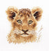 Animal Portraits. Lion Cub 0-194 Counted Cross-Stitch Kit - Wizardi