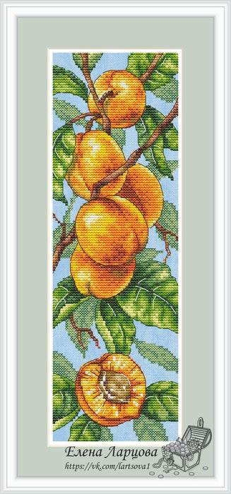 Apricots Garden - PDF Cross Stitch Pattern - Wizardi
