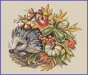 Autumn Gifts. Hedgehog - PDF Cross Stitch Pattern - Wizardi