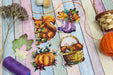 Autumn. Magnets SR-580 Plastic Canvas Counted Cross Stitch Kit - Wizardi