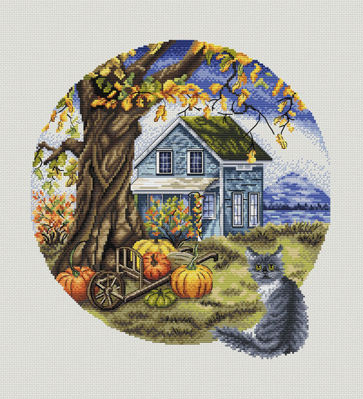 Autumn Motive - PDF Cross Stitch Pattern - Wizardi