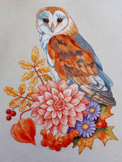Autumn Owl - PDF Counted Cross Stitch Pattern - Wizardi