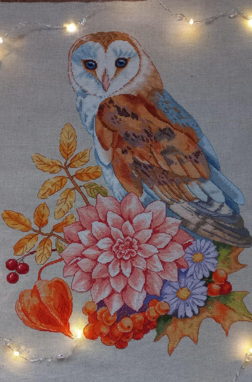 Autumn Owl - PDF Counted Cross Stitch Pattern - Wizardi