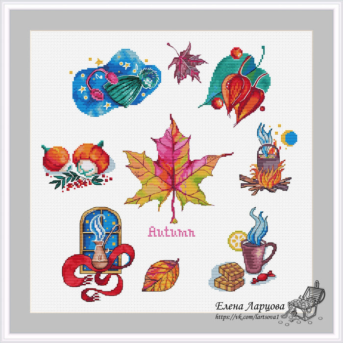 Autumn Sampler - PDF Cross Stitch Pattern - Wizardi