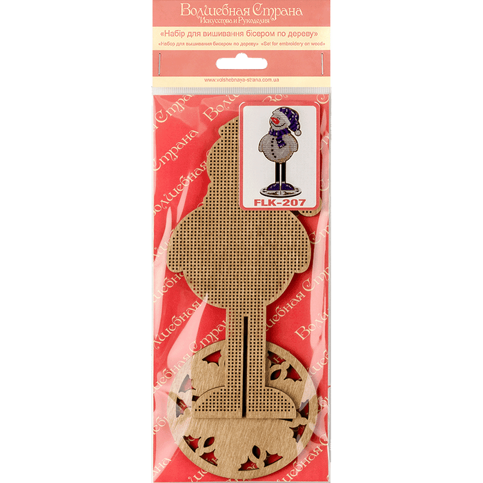 Bead embroidery kit on wood FLK-207 - Wizardi