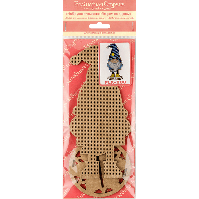 Bead embroidery kit on wood FLK-208 - Wizardi