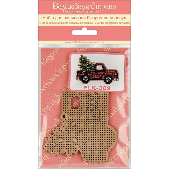 Bead embroidery kit on wood FLK-382 - Wizardi