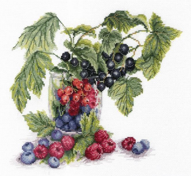 Berries SNV-562 Counted Cross Stitch Kit - Wizardi