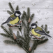 Birds Plastic Plastic Canvas Counted Cross Stitch Kit P-157 / SR-157 - Wizardi