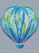 Blue Air Balloon - Free PDF Cross Stitch Pattern - Wizardi