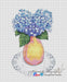 Blue Hydrangea - PDF Cross Stitch Pattern - Wizardi