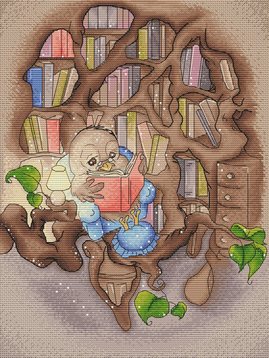 Book Lover - PDF Cross Stitch Pattern - Wizardi