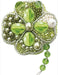 BP-186C Beadwork kit for creating brooch Crystal Art "Symbol of luck" - Wizardi