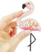 BP-216C Beadwork kit for creating brooch Crystal Art "Flamingo" - Wizardi