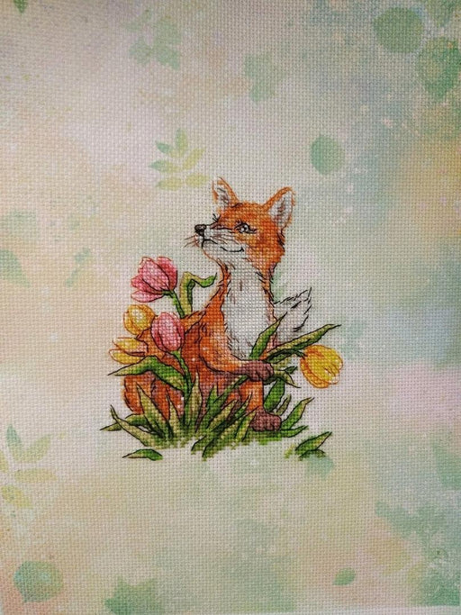 Breath of Spring. Little Fox - PDF Cross Stitch Pattern - Wizardi