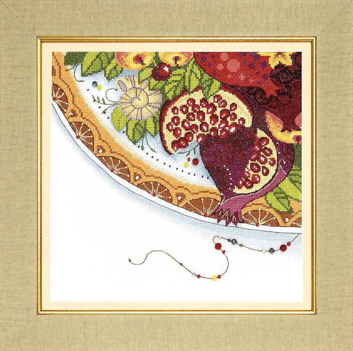 BT-187C Counted cross stitch kit Crystal Art "Colors of East. Pomegranate" - Wizardi