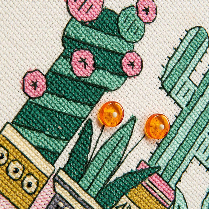 BT-205C Counted cross stitch kit Crystal Art Triptych "Bright Mexico" - Wizardi