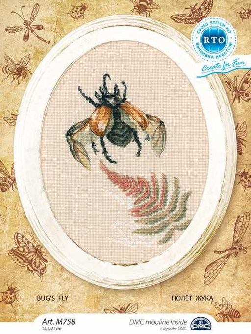 Bug's fly M758 Counted Cross Stitch Kit - Wizardi