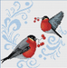 Bullfinches Counted Cross Stitch Chart - Free Pattern for Subscribers - Wizardi