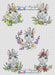 Bunny. With Easter Flowers - PDF Cross Stitch Pattern - Wizardi