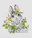 Bunny. With Yellow Flowers - PDF Cross Stitch Pattern - Wizardi