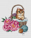 Cat in the Basket - PDF Cross Stitch Pattern - Wizardi